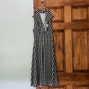 Black and White Checkered Dress